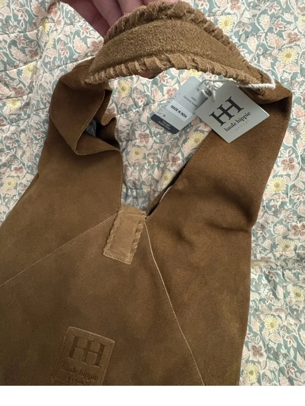 Haute Hippie Brown Suede Shoulder Bag